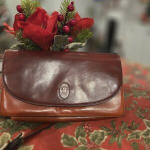 Bally Rich Brown Leather Crossbody Bag